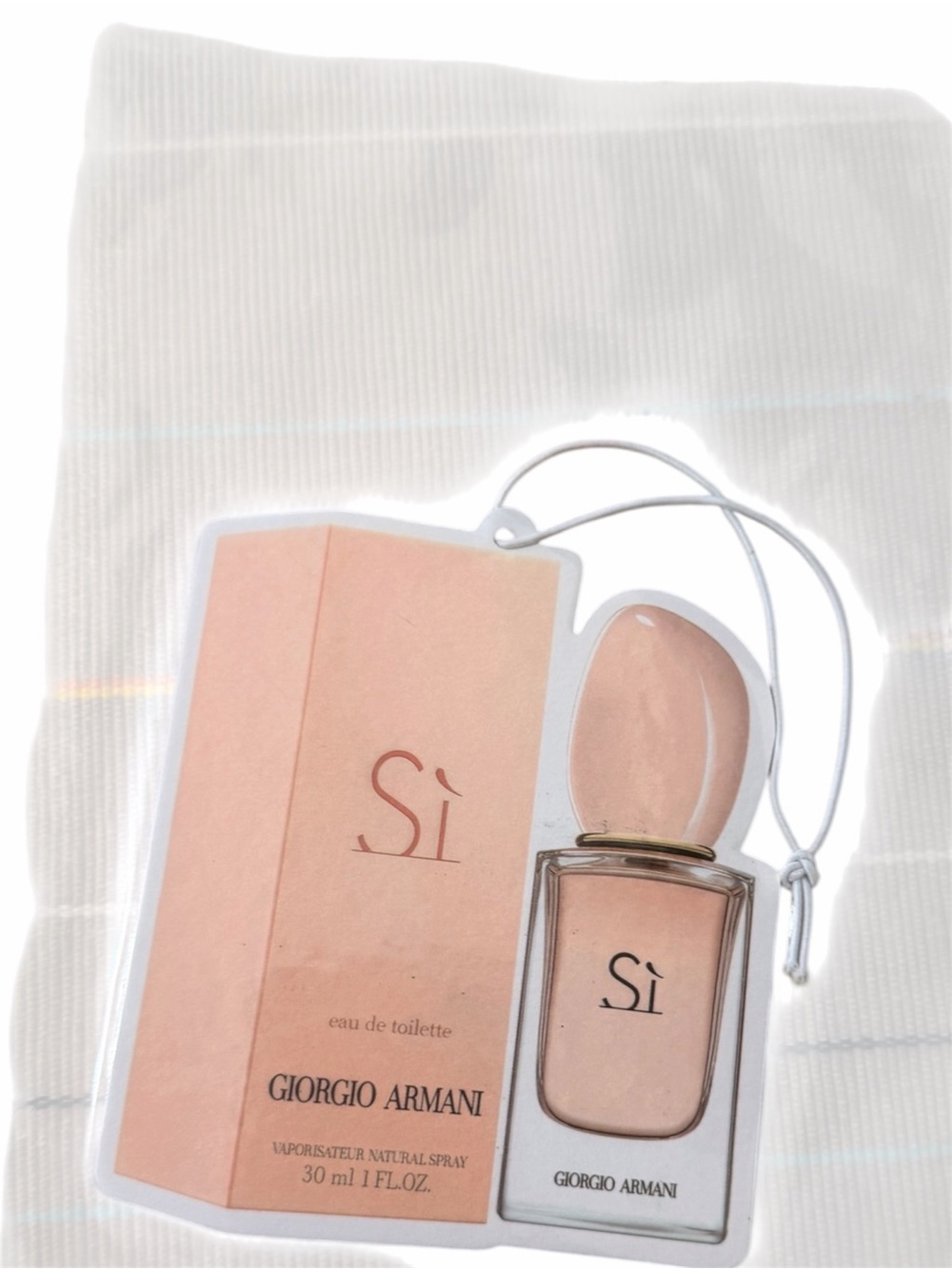 Giorgio Armani Sì Eau de Toilette - Peach Blush Hanging Freshener